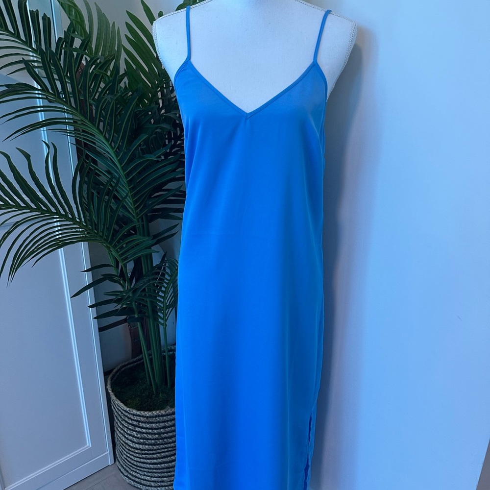 Vibrant Blue Slip Dress